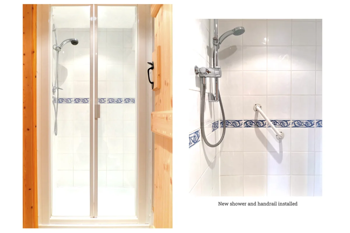 Rhydd Barn - ground floor shower